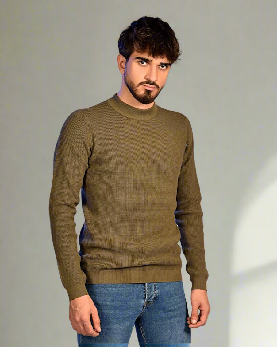 SALE! 2H #46036 Pure Cotton High Neck Sweater