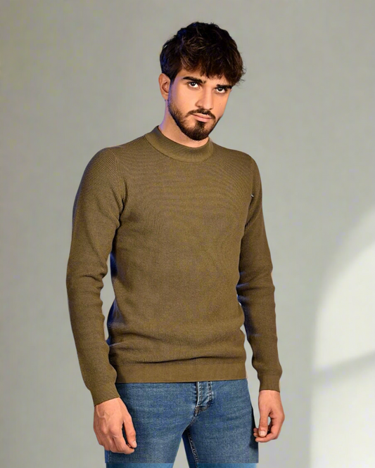 SALE! 2H #46036 Pure Cotton High Neck Sweater