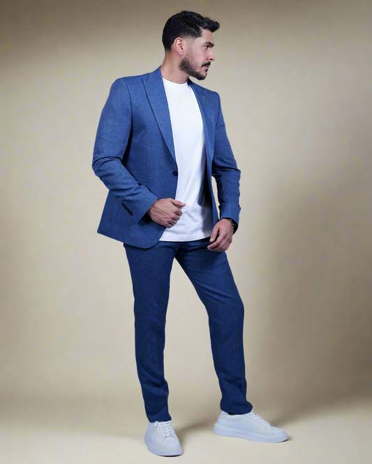 2H Petroleum Casual Embossed Suit