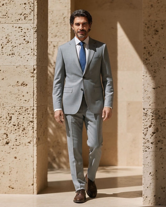2H #002-1011-2 Gray Formal suit