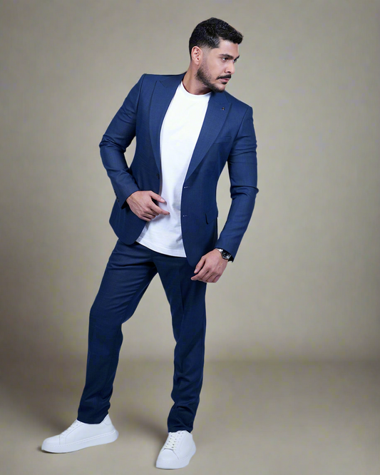 2H #150325-C6 Navy Casual Suit