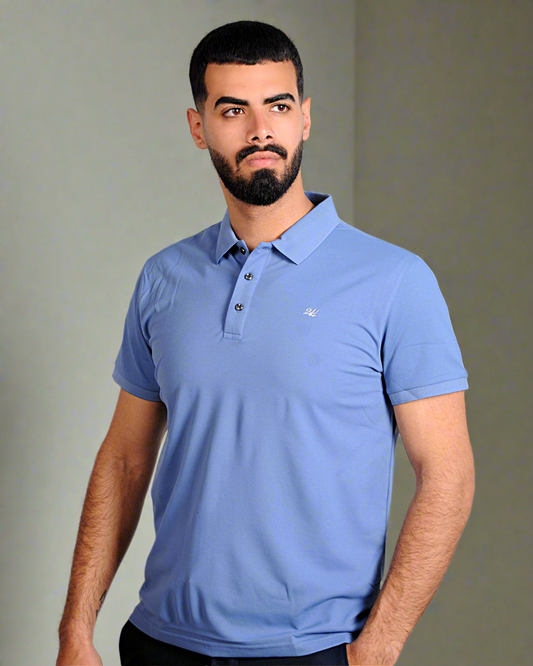 2H #CX.231 Blue Polo T-shirt