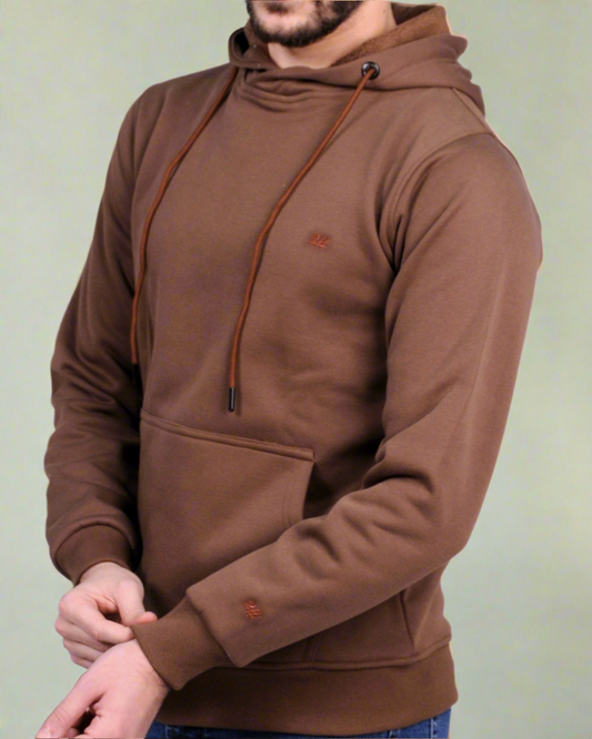 SALE! 2H Brown White Men Sweater Cotton Hoodie