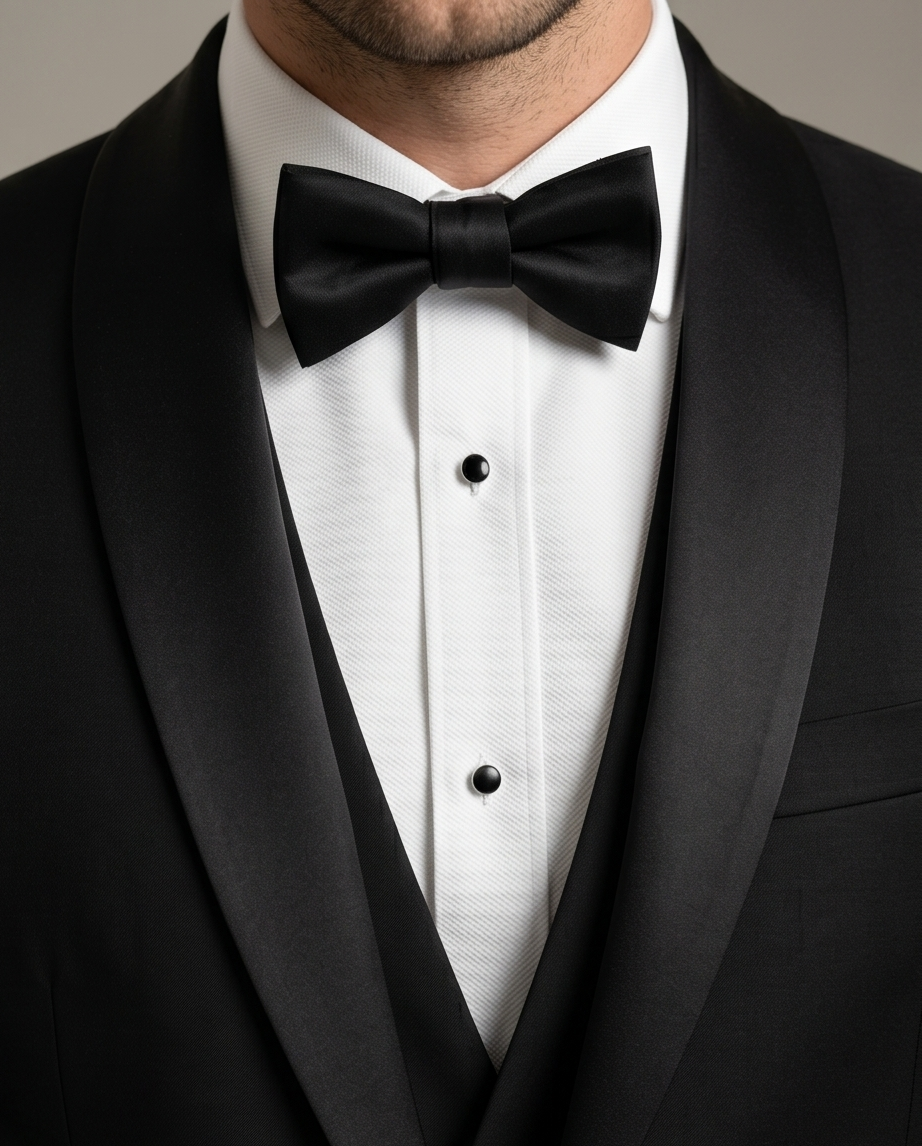 2H Black Wedding Suit