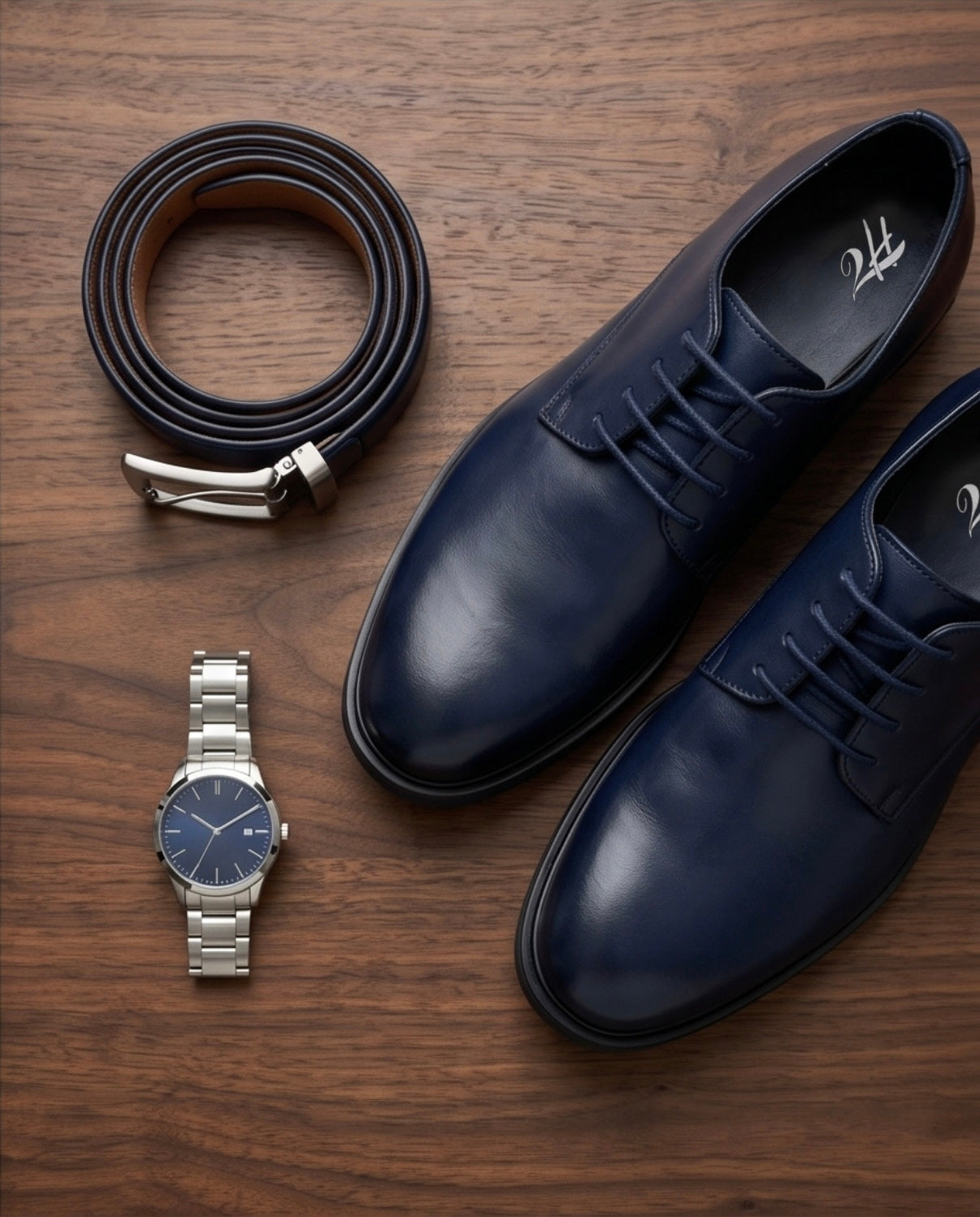 2H #110-100 Navy Formal Shoes