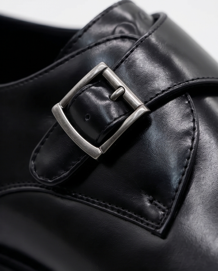 2H #2102 7001 1354 Black Formal shoes