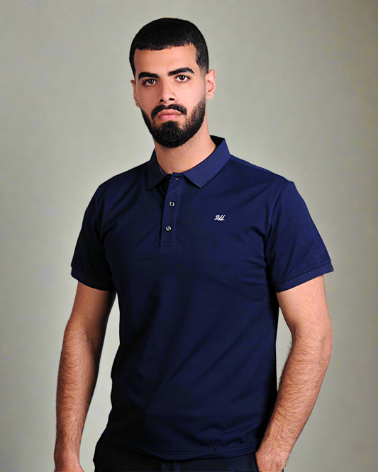 2H #CX.231 Navy Polo T-shirt