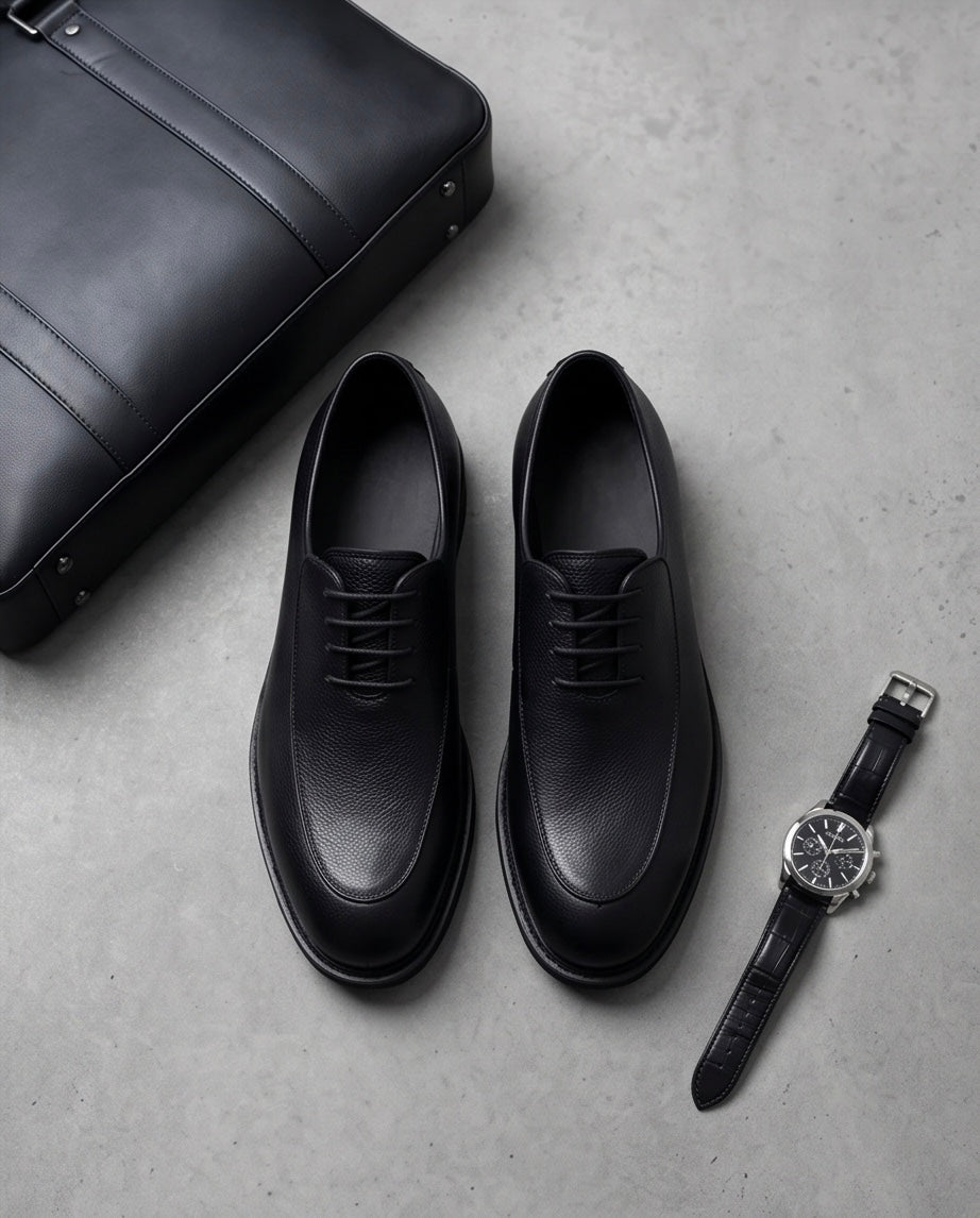 2H #2402 1001 1354 Black Formal shoes