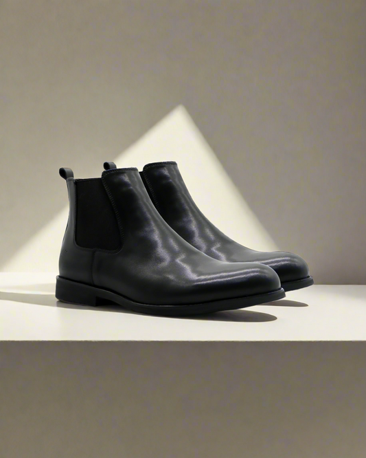 2H #2Y06-1001-8174 Black Chelsea Boot