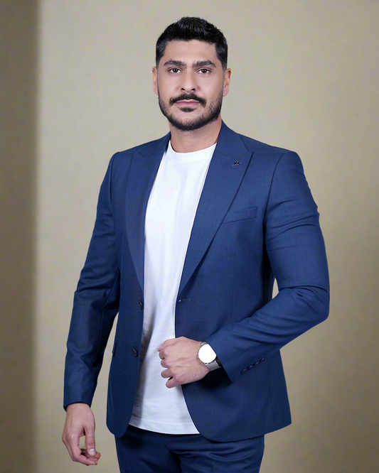 2H #150325-C6 Navy Casual Suit