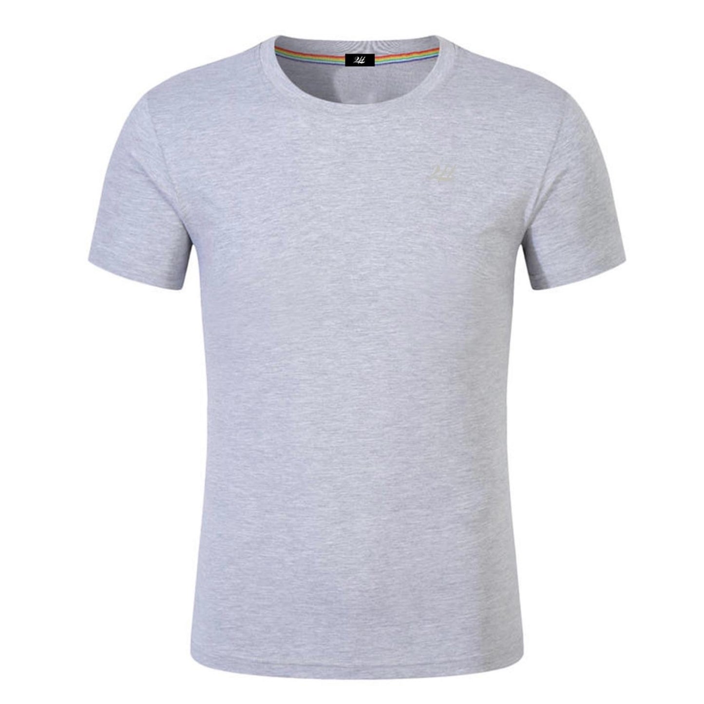 2H #CX81400 Gray Short Sleeve Basic T-shirt