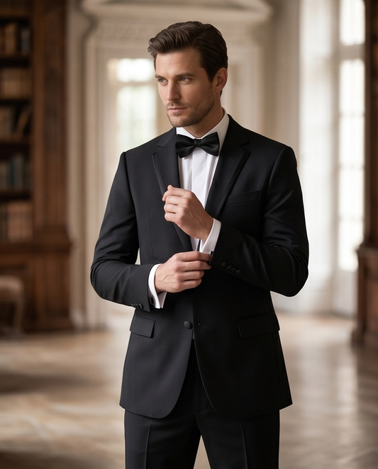 SALE! 2H Black Wedding Suit