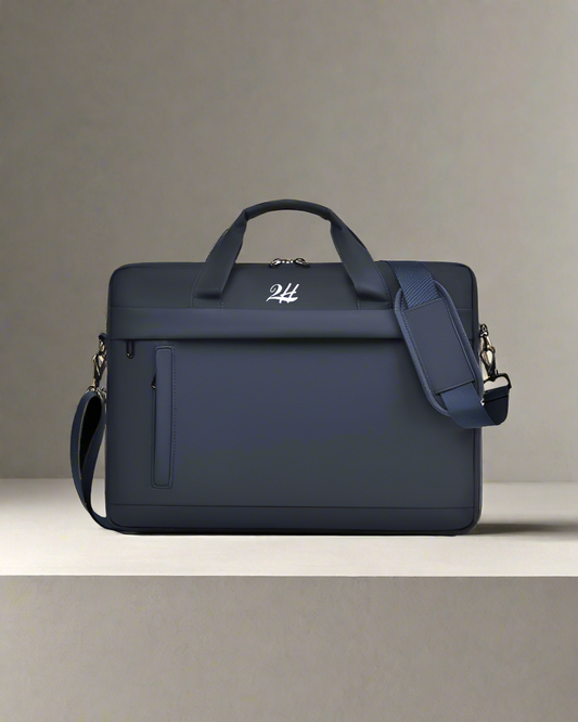 2H Navy Waterproof Laptop Bag