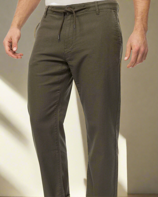 2H Olive Green Pant with rope