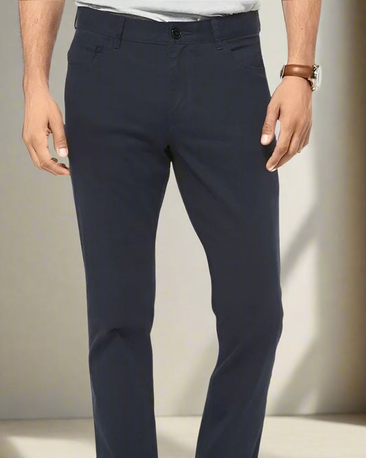 2H Navy Five Pockets Slim Pant