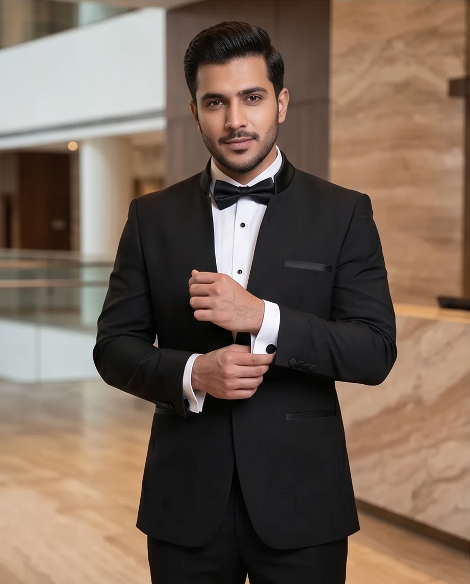SALE! 2H Black Wedding Suit 2 Pieces