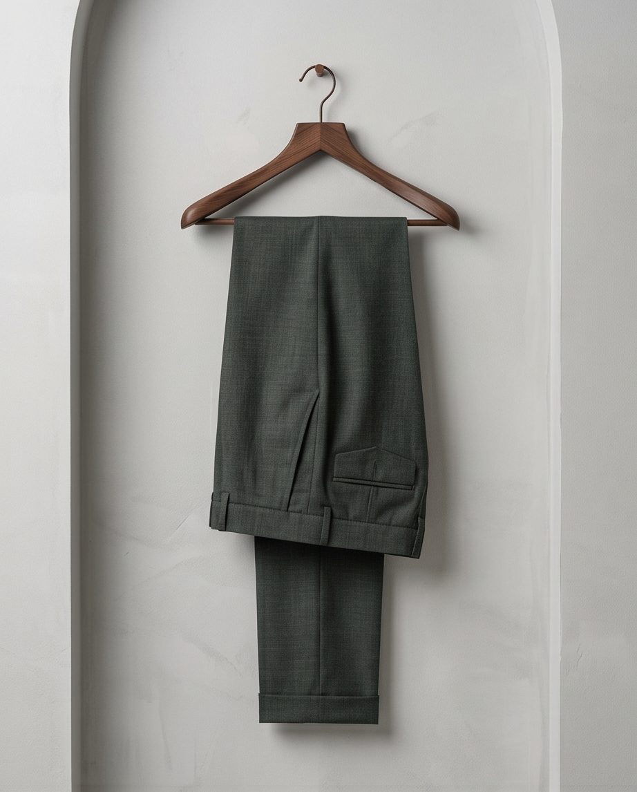 2H #004-2002-04 Army Double Breasted Formal Suit