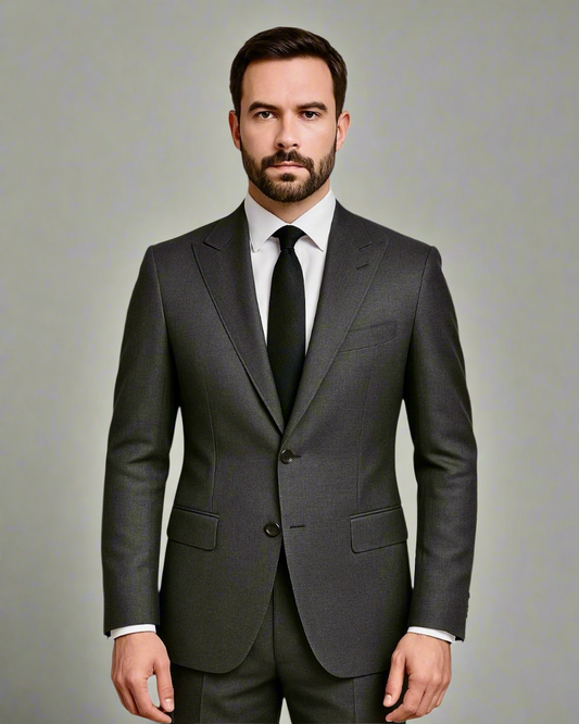2H Dark Gray Formal suit