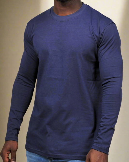 2H #338761 Navy long Sleeve Sweater