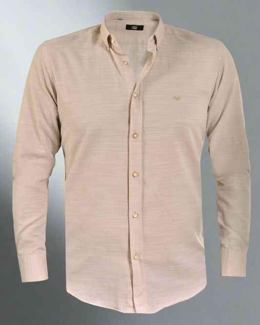 SALE! 2H #tr Beige Linen Shirt