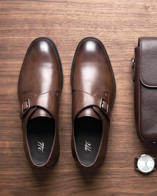2H #2102 7001 1354 Brown Formal shoes