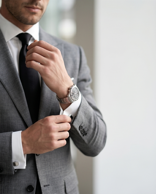 2H #003-2002-16 Dark Gray Formal Suit