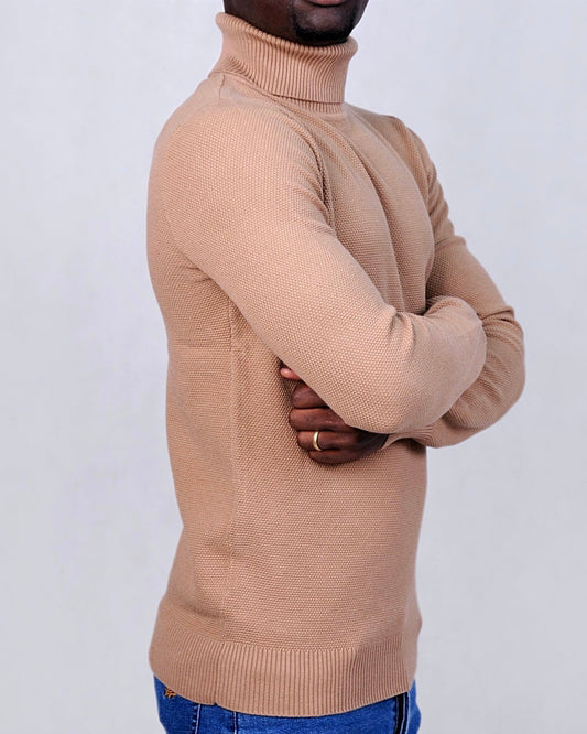 SALE! 2H #46033 Beige High Neck Sweater