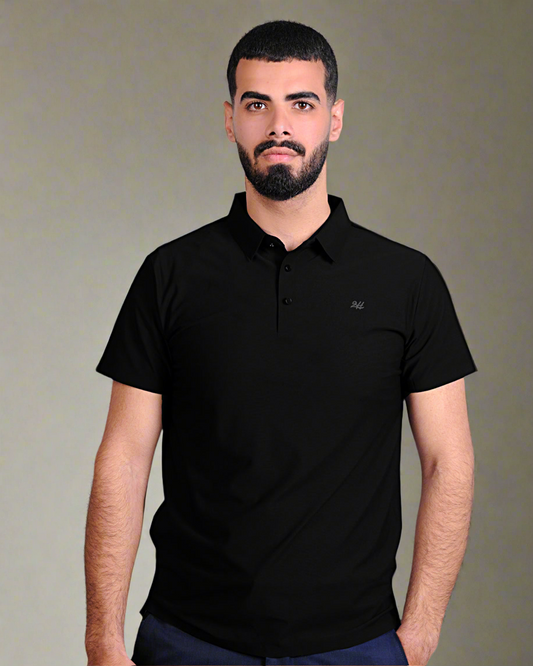 2H #CX151 Black Polo T-shirt