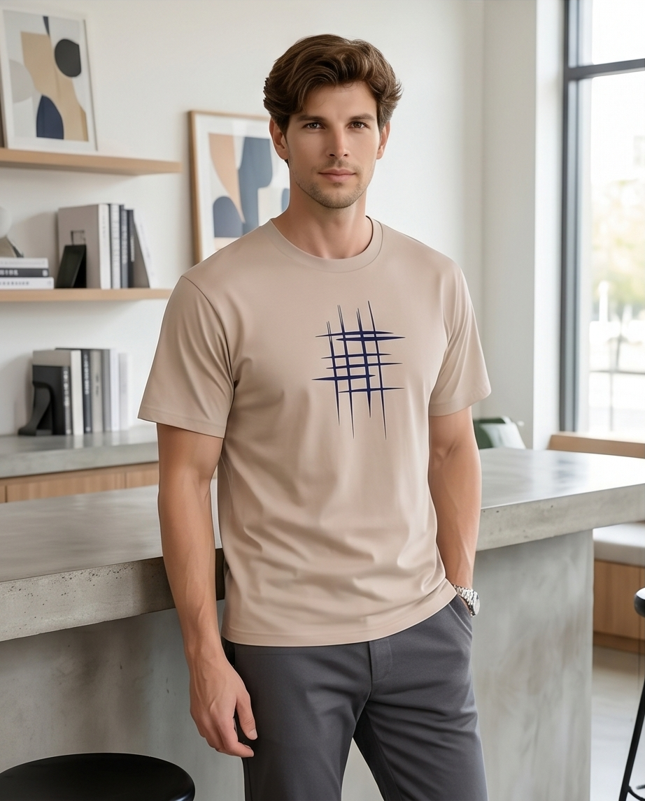 2H #0001-5 Printed T-shirt Regular Fit