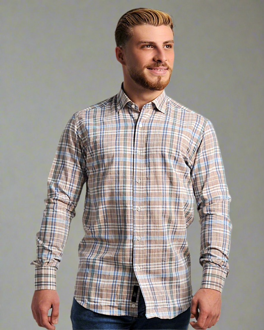 SALE! 2H Squared Beige Casual Shirt