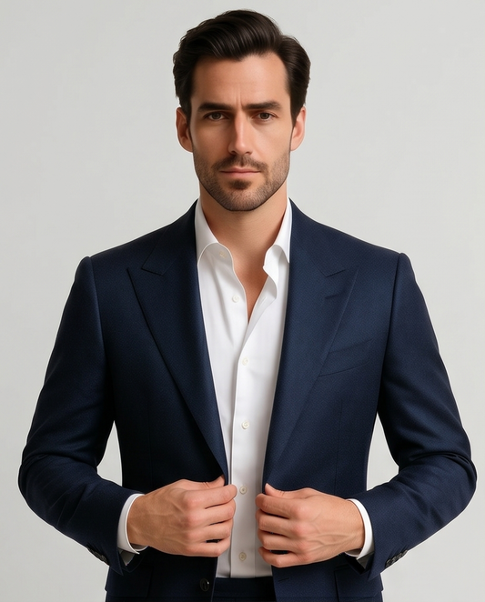 2H #1802 Navy Casual Suit