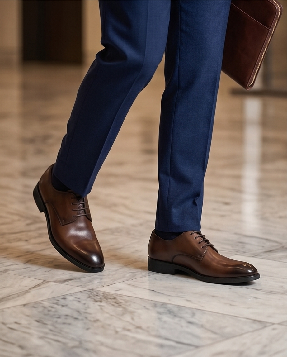2H #110-100 Coffee Formal Shoes