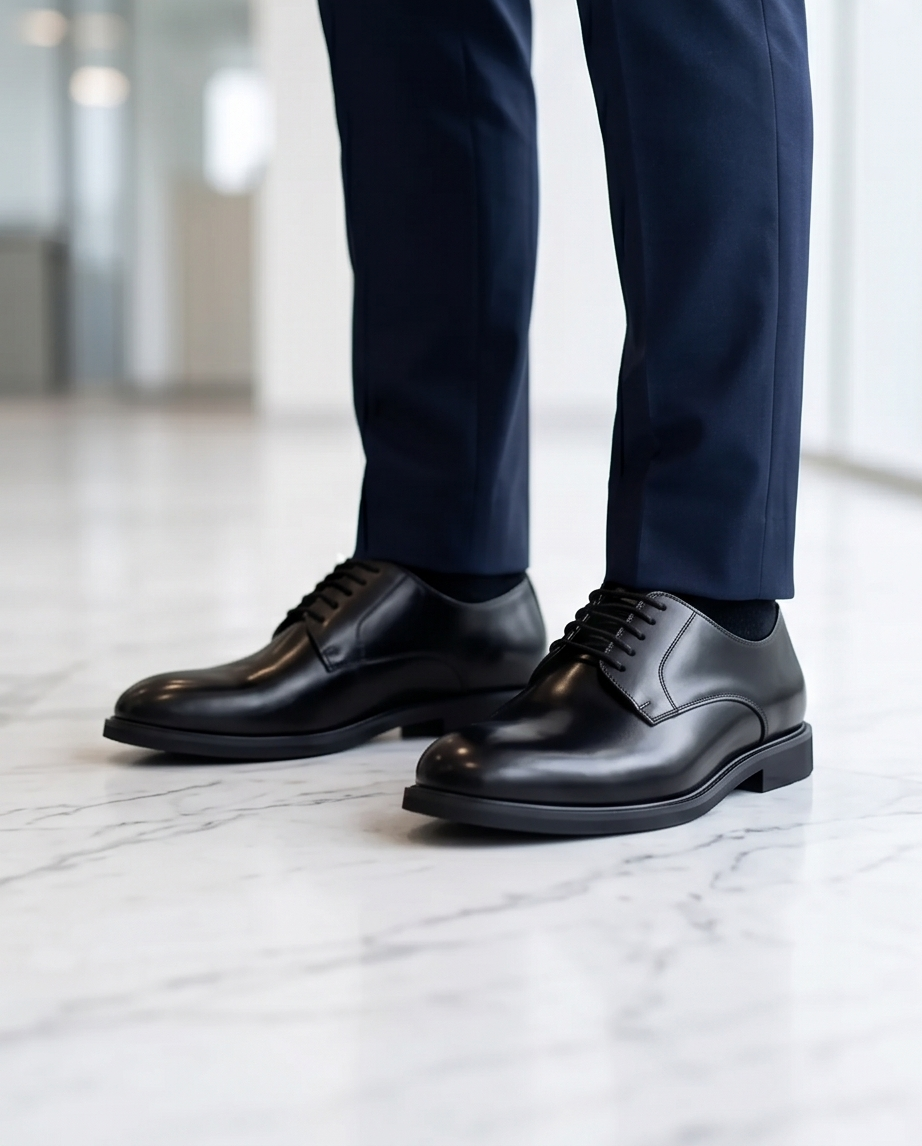 2H #2102 8003 1354 Black Formal shoes