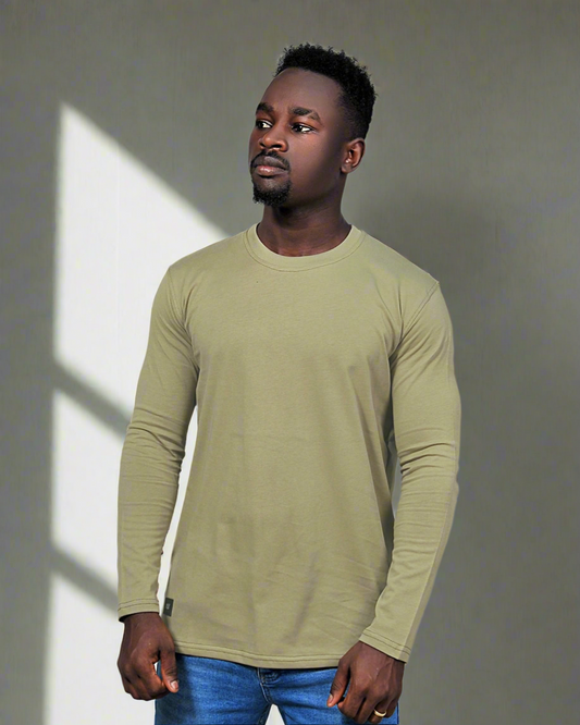 2H #338761 Army long Sleeve Sweater