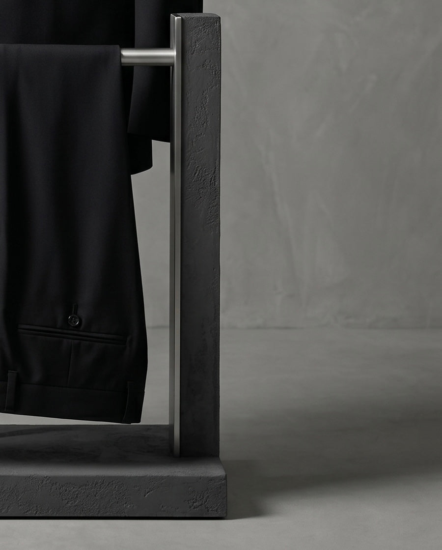 2H black One Button Double breasted Wedding Suit