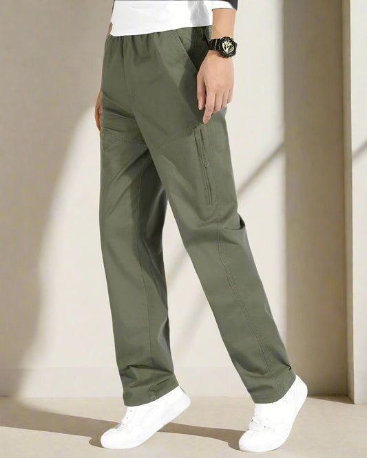 SALE! 2H Cargo Olive Green Regular Pant