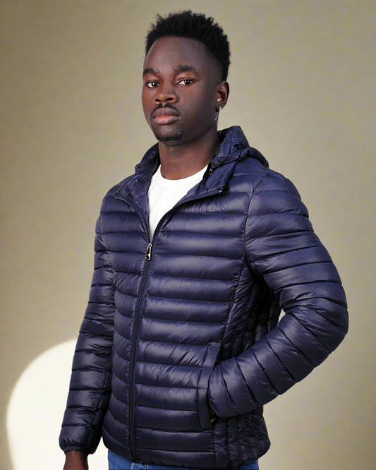 SALE! 2H Navy Lightweight Puffer Jacket