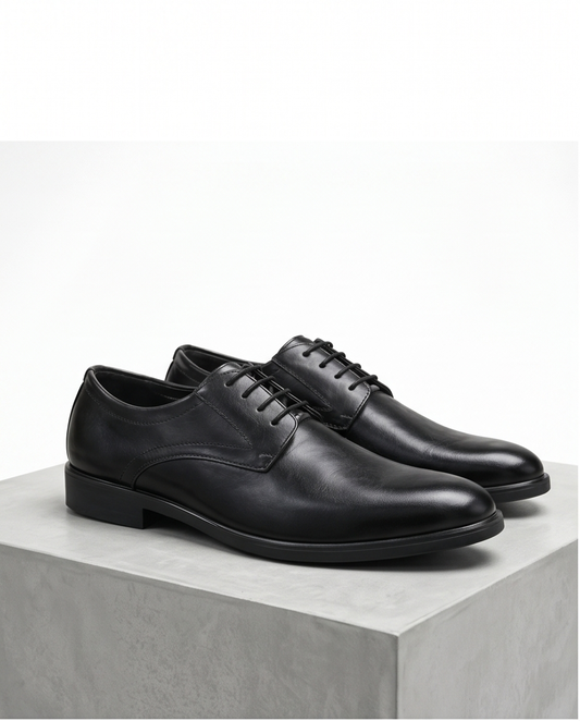 2H #01A Black Formal Shoes