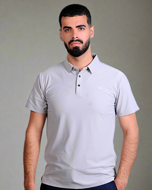 2H #CX151 Light Gray Polo T-shirt