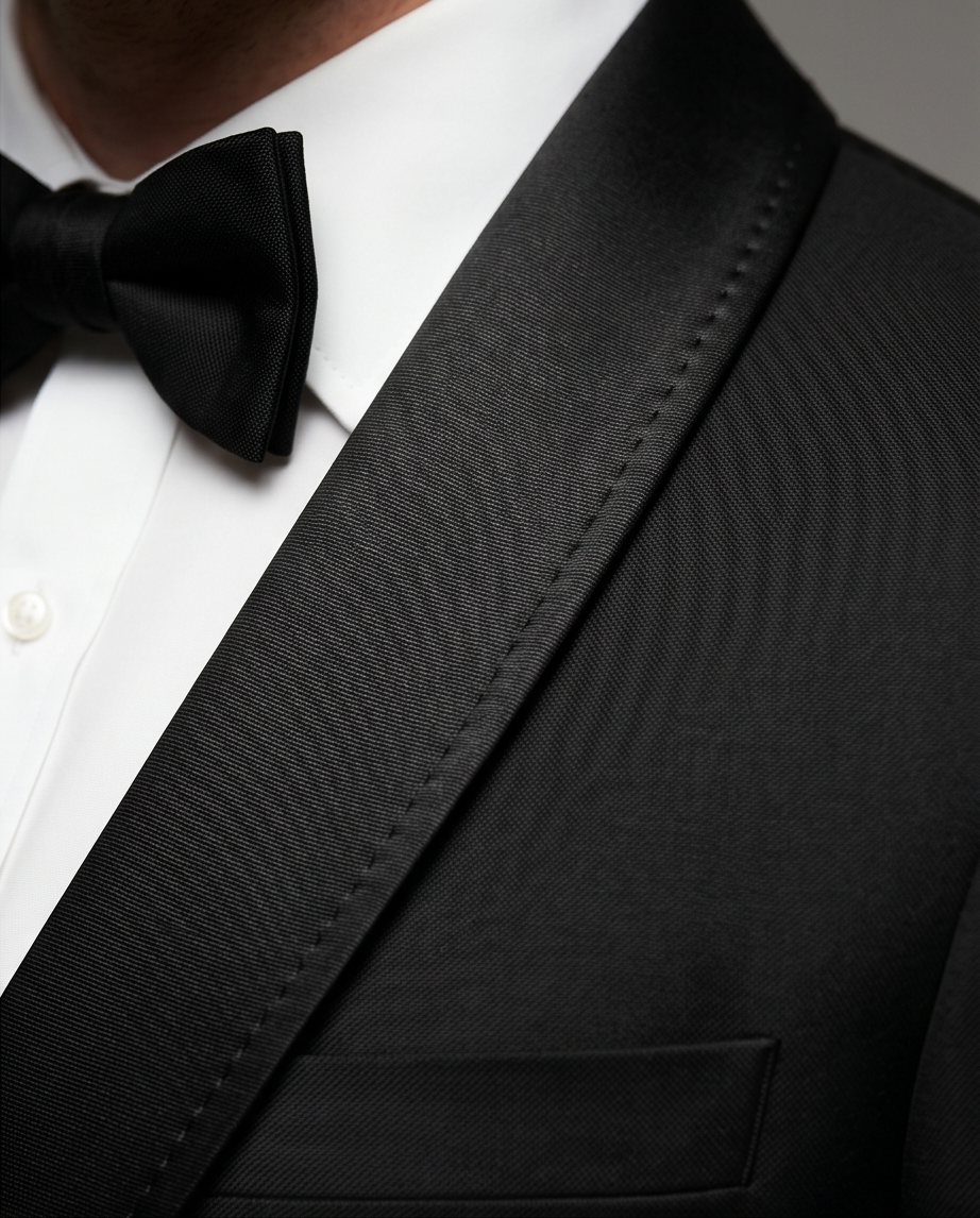 2H Black Wedding Suit