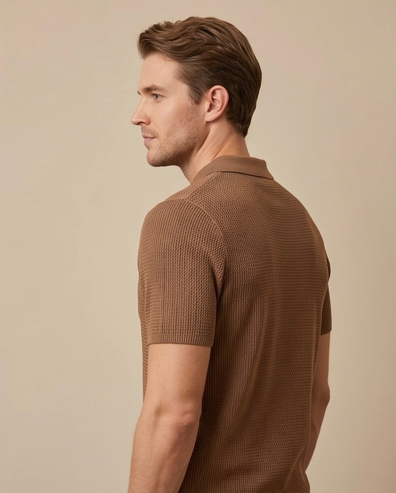 2H #452 Knitted Polo T-Shirt