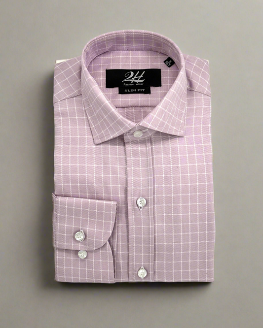 SALE! 2H Pink Squared Classic Shirt