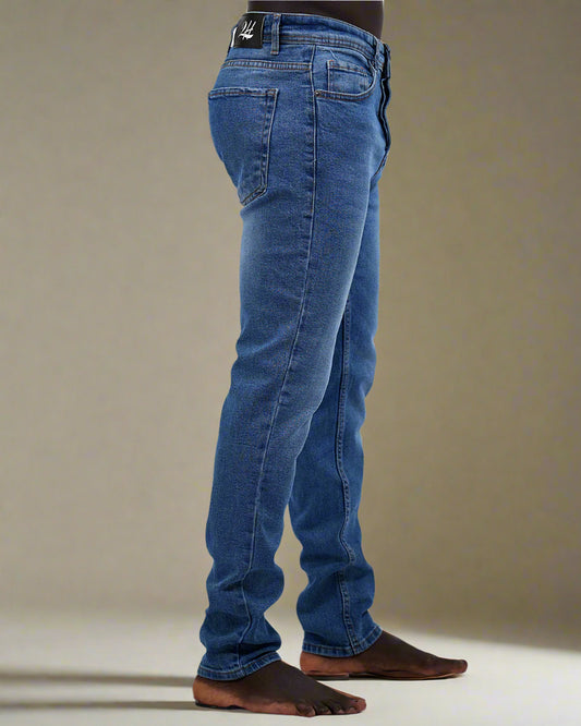 2H #TR.Blue stone wash jeans Pant Slim Fit