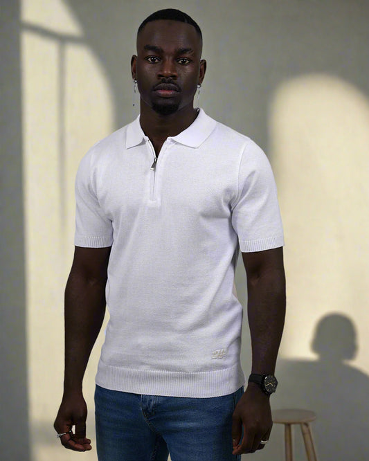 2H #453 Knitted Polo T-Shirt