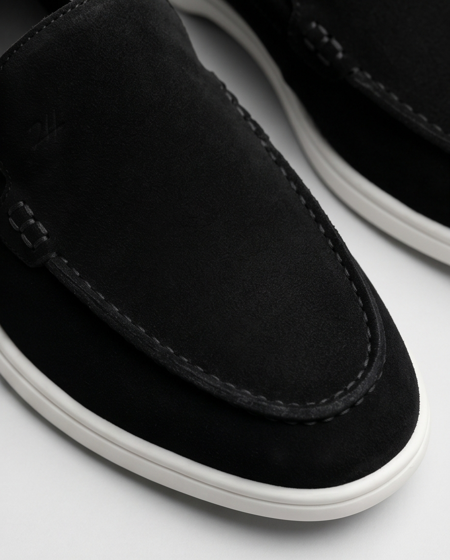 2H #2512 1035 1312 Genuine Leather Black Casual shoes