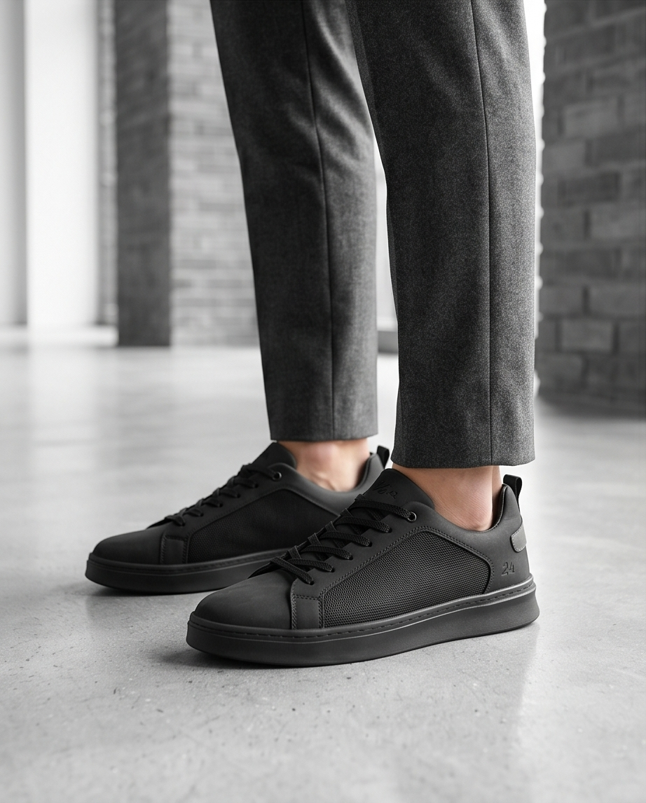 2H #07 Black Casual Shoes