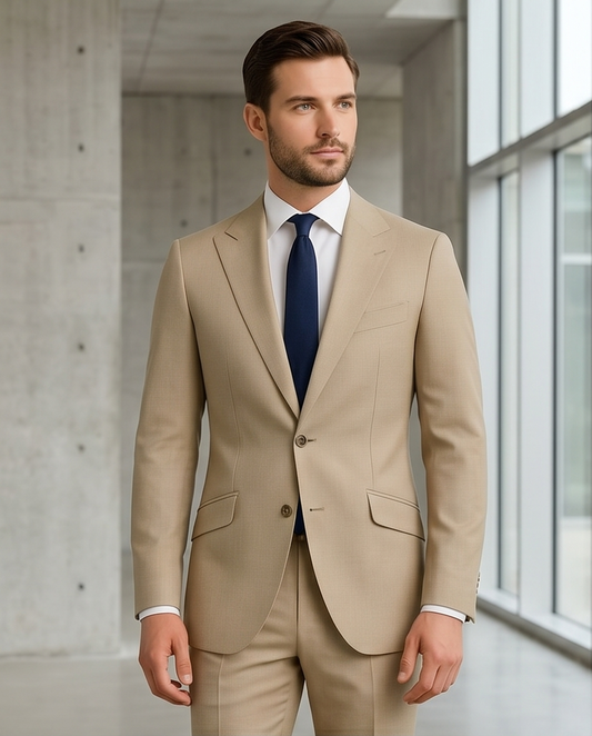 2H #003-1004-50 Beige Formal suit