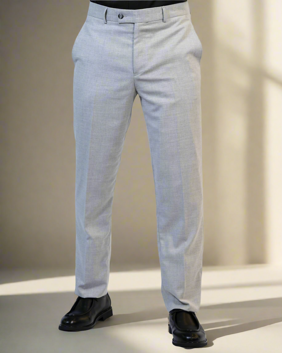 2H Gray One Button Collar Shawl Suit