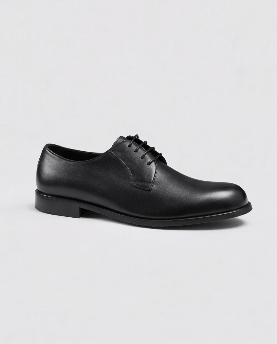 2H #12G Genuine Leather Black Formal Shoes