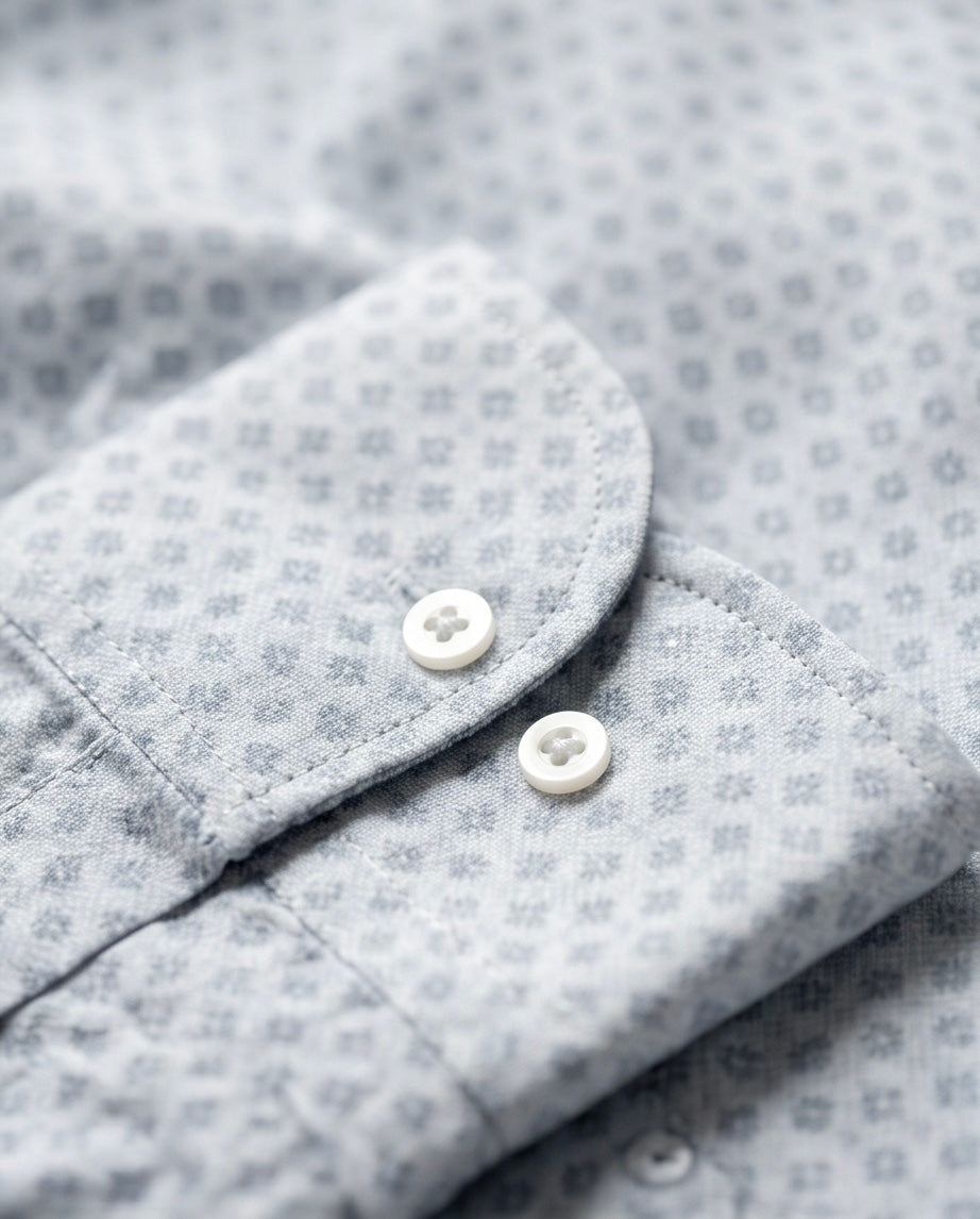 2H #180725 Gray printed Shirt